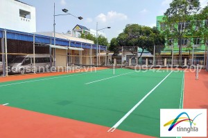 [Dự án] Sửa chữa và sơn lại sân tennis điện lực ở Cao Lãnh - Đồng Tháp