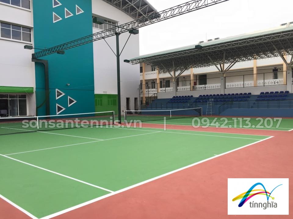 [Dự án] Thi công sân tennis Trung Tâm TDTT Hồ Xuân Hương Q3