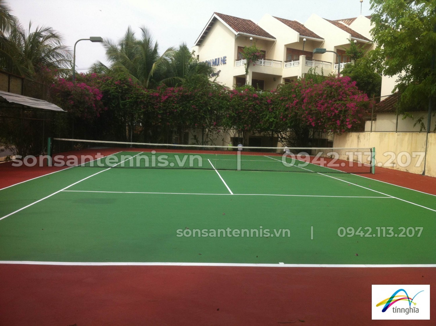 [Dự án] Sơn Nova Sport 1 sân tennis Resort Sài Gòn - Mũi Né