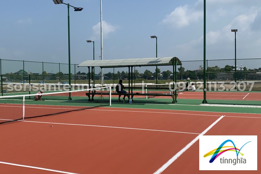Sơn Master Court cho 3 sân tennis Khu thể thao Huyện Hồng Ngự, Đồng Tháp 6